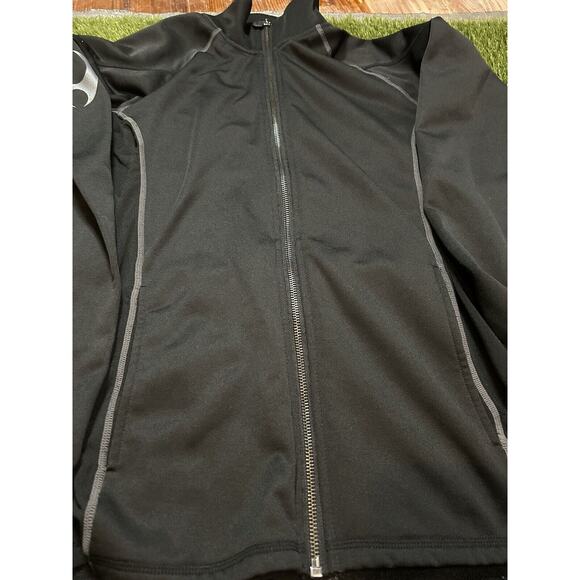 HYLETE Full Zip Jacket Mens Small Black Running Pockets Mesh Sides and Back - Picture 9 of 11